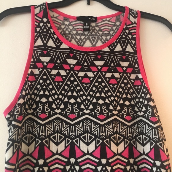 Aqua Dresses & Skirts - Aqua tribal print maxi dress